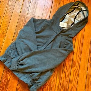 Adidas by Stella McCartney grey hooded cotton jacket